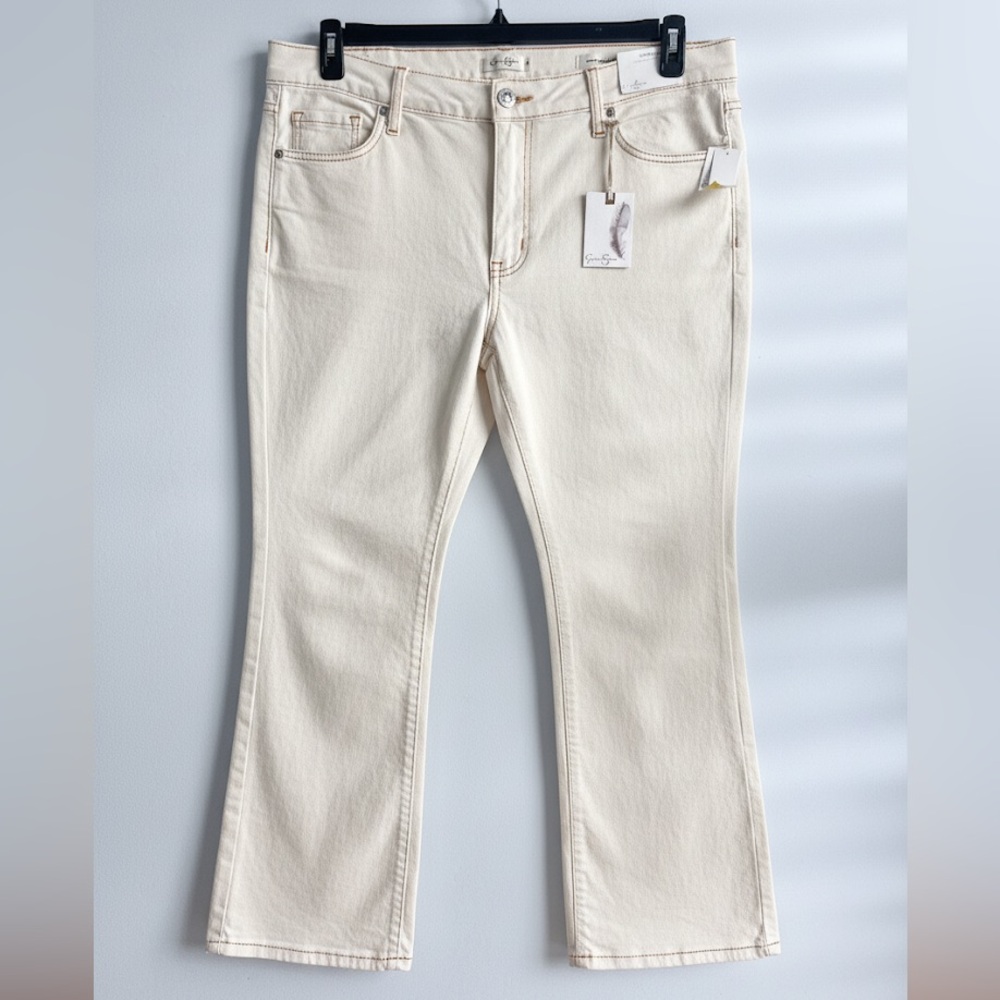Jessica Simpson Trendy Women’s Plus Size Charmed Ankle Flare Jeans Size 24W